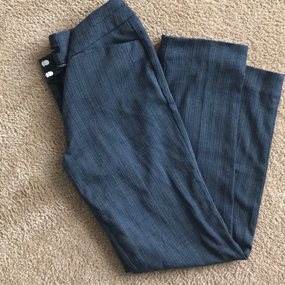 Navy pinstripe dress pants